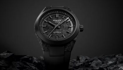 Casio launches its first automatic watch in forged carbon, the EFK-100XPB