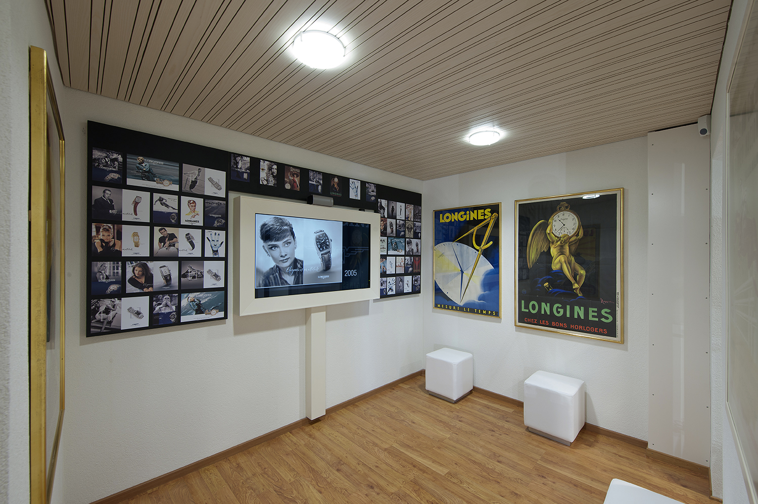 This section is devoted to the slogan, “Elegance is an attitude”, which has been their core message since the beginning. This message was translated in various advertisements, which were on display in this room.