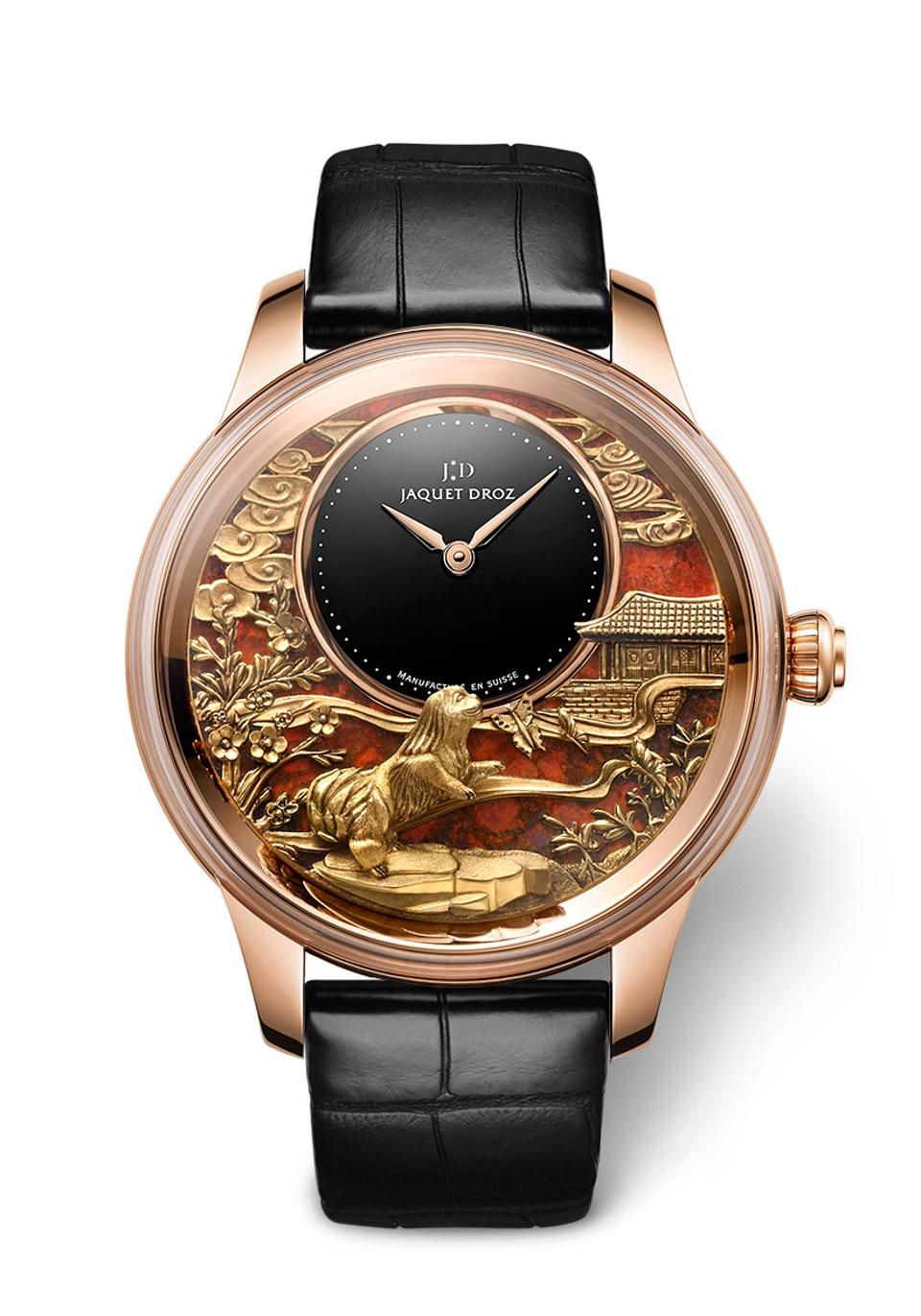 Limited to 28 pieces each, the Petite Heure Minute Dog and the Petite Heure Minute Relief Dog are a true representation of the traditional Chinese folklore. Inspired by nature, the two variations are gender-neutral timepieces. 