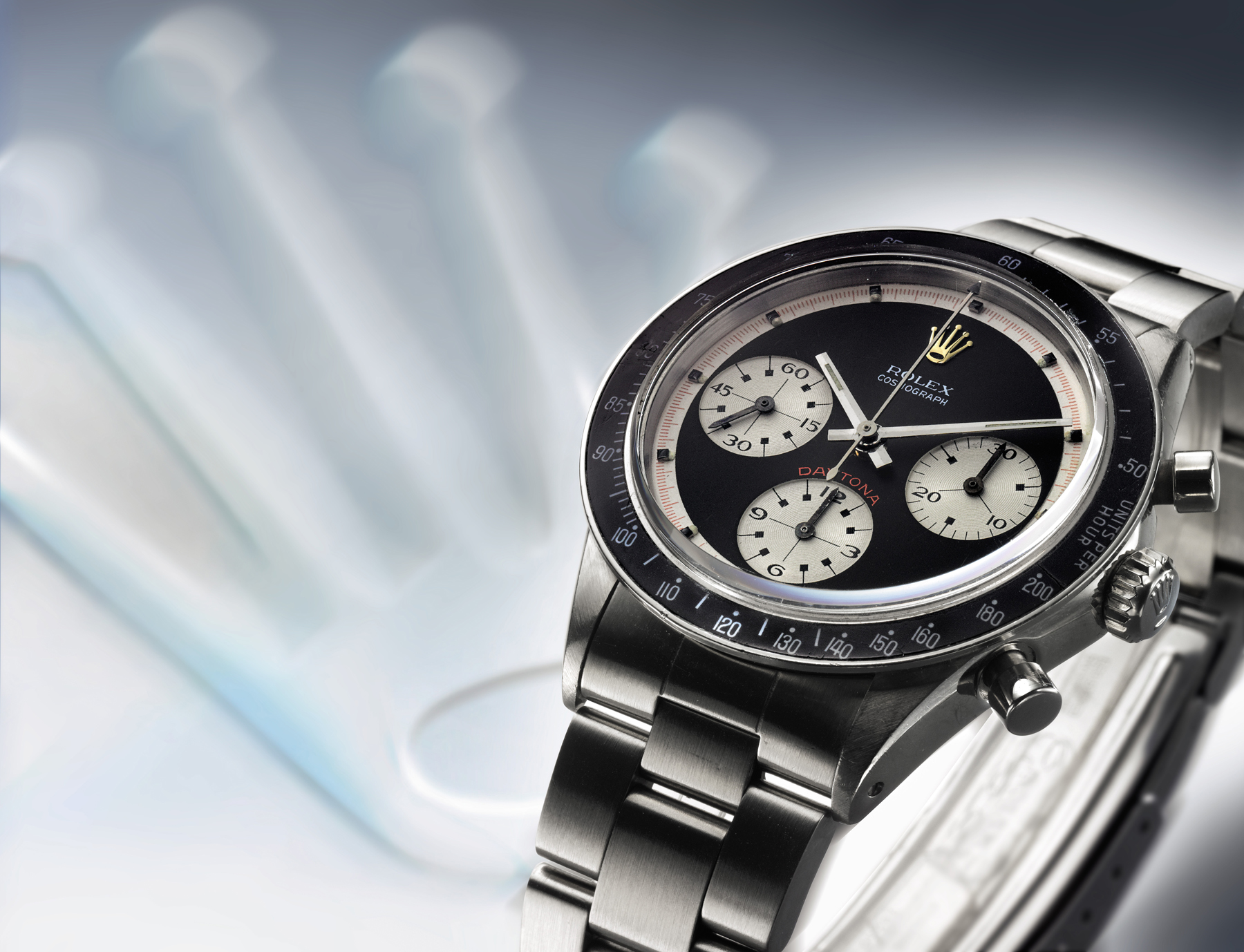 A Rare Stainless Steel Chronograph Wristwatch With Registers And Bracelet Ref 6241 Case 2371115 'Paul Newman' Daytona Circa 1970