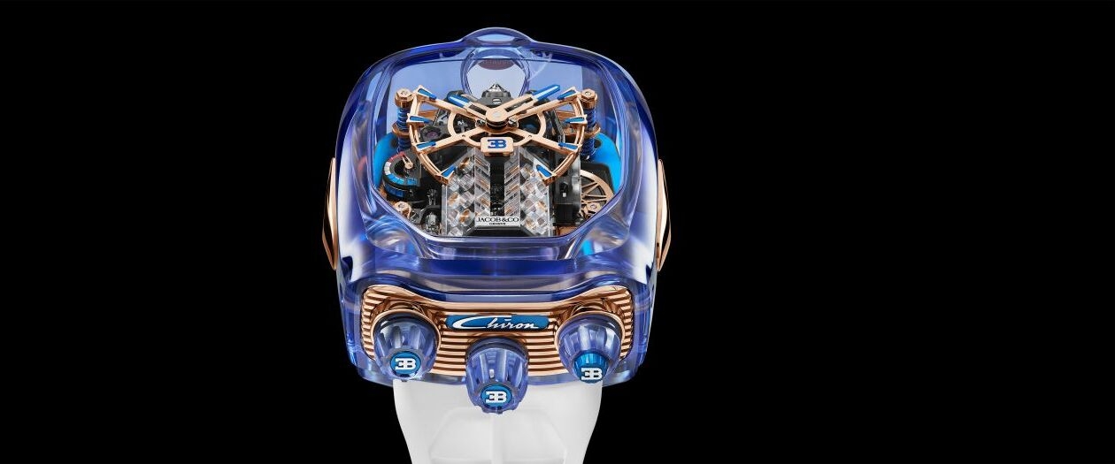 Jacob & Co. Unveils the Bugatti Chiron Blue Sapphire Crystal