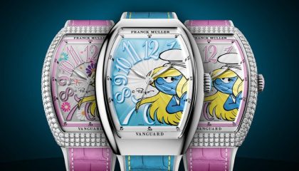 Franck Muller introduces six new limited edition Vanguard Smurfette watches