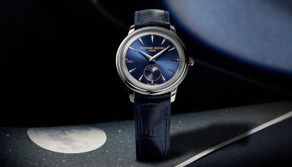 Frederique Constant’s new Classics Moneta Moonphase watches are inspired by coin design