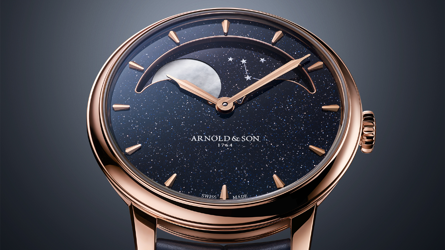 Geneva Watch Days 2024: A moonphase shines big and bright in the Arnold & Son Perpetual Moon 38 Red Gold