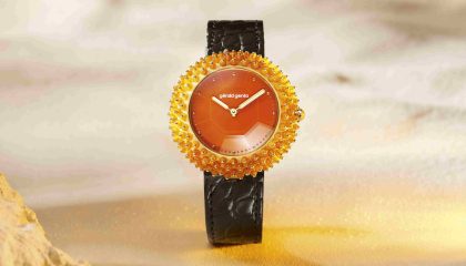 LVMH Watch Week 2025: Gerald Genta’s fourth Gentissima Oursin timepiece features Fire Opal