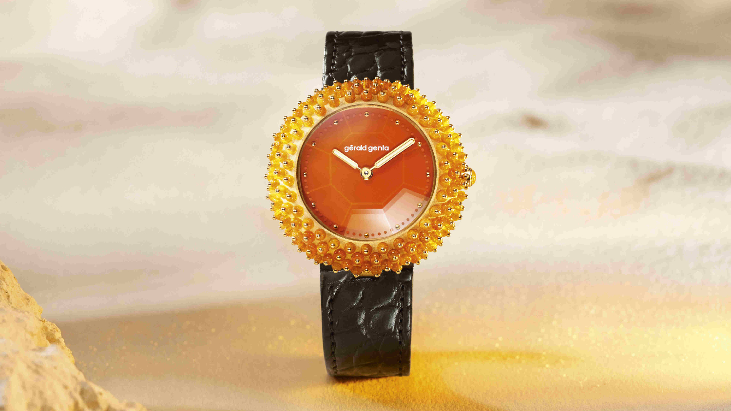 LVMH Watch Week 2025: Gerald Genta’s fourth Gentissima Oursin timepiece features Fire Opal