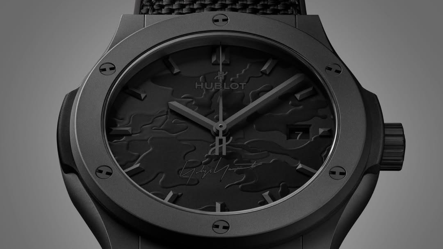 Hublot presents an all black Classic Fusion in collaboration with fashion brand Yohji Yamamoto