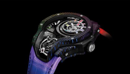 Introducing the Hublot MP-09 Tourbillon Bi-Axis Rainbow 3D Carbon