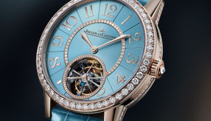 Jaeger-LeCoultre presents a new Rendez-Vous Jewellery Tourbillon in the shades of blue