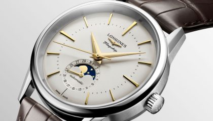 Longines extends Flagship Heritage line with three moonphase models