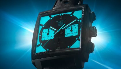 The new Monaco Chronograph Night Driver joins the TAG Heuer’s Monaco family