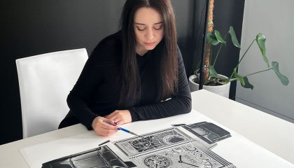 Meet Sinziana Iordache: A hyperrealist artist who creates life-like graphite images of watches
