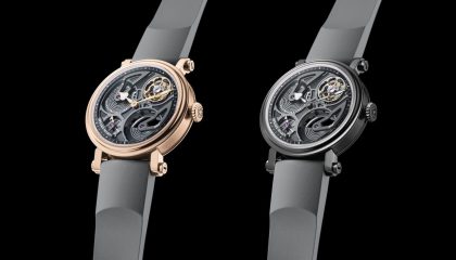 Speake-Marin adds rose gold and titanium to Openworked Tourbillon lineup