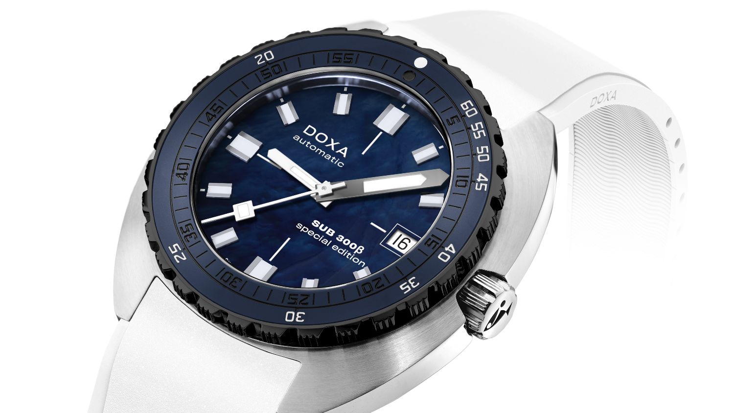 Dubai Watch Week 2023: Doxa’s new SUB 300β Seddiqi Edition 2023 debuts in a mother-of-pearl dial