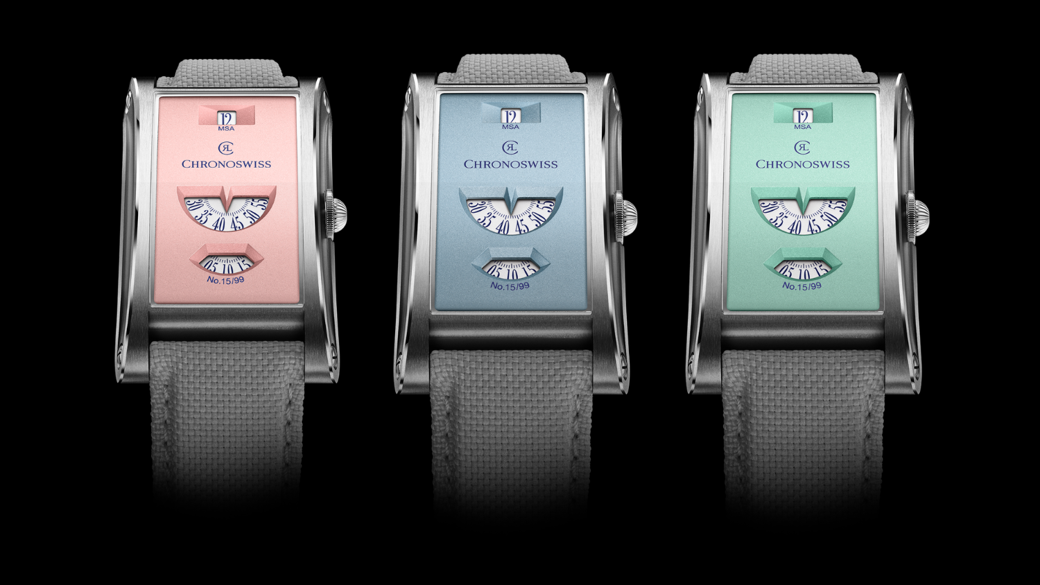 Chronoswiss coloured its Neo Digiteur in pastel