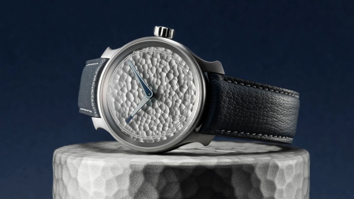 Ming’s latest 37.06 Royal Selangor features a hammered pewter dial